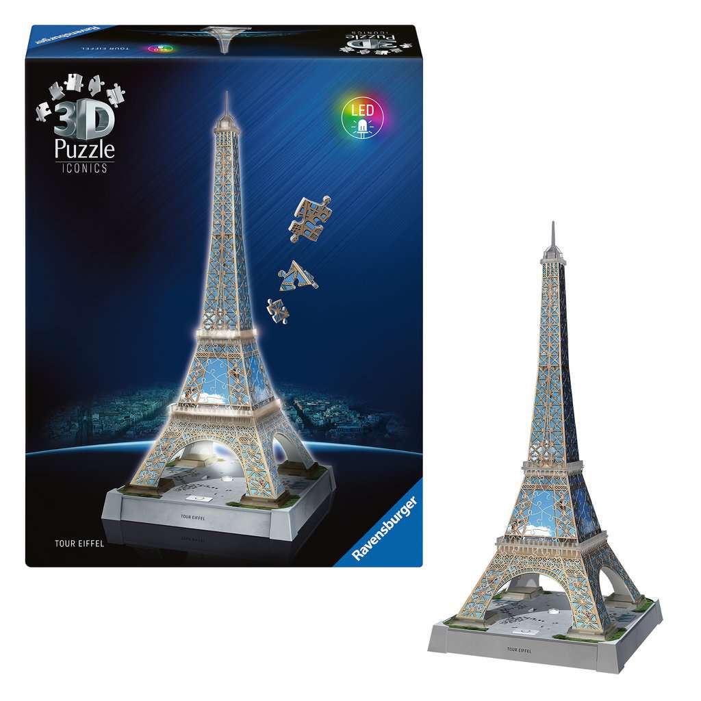 Tour Eiffel illuminée Puzzle 3D
