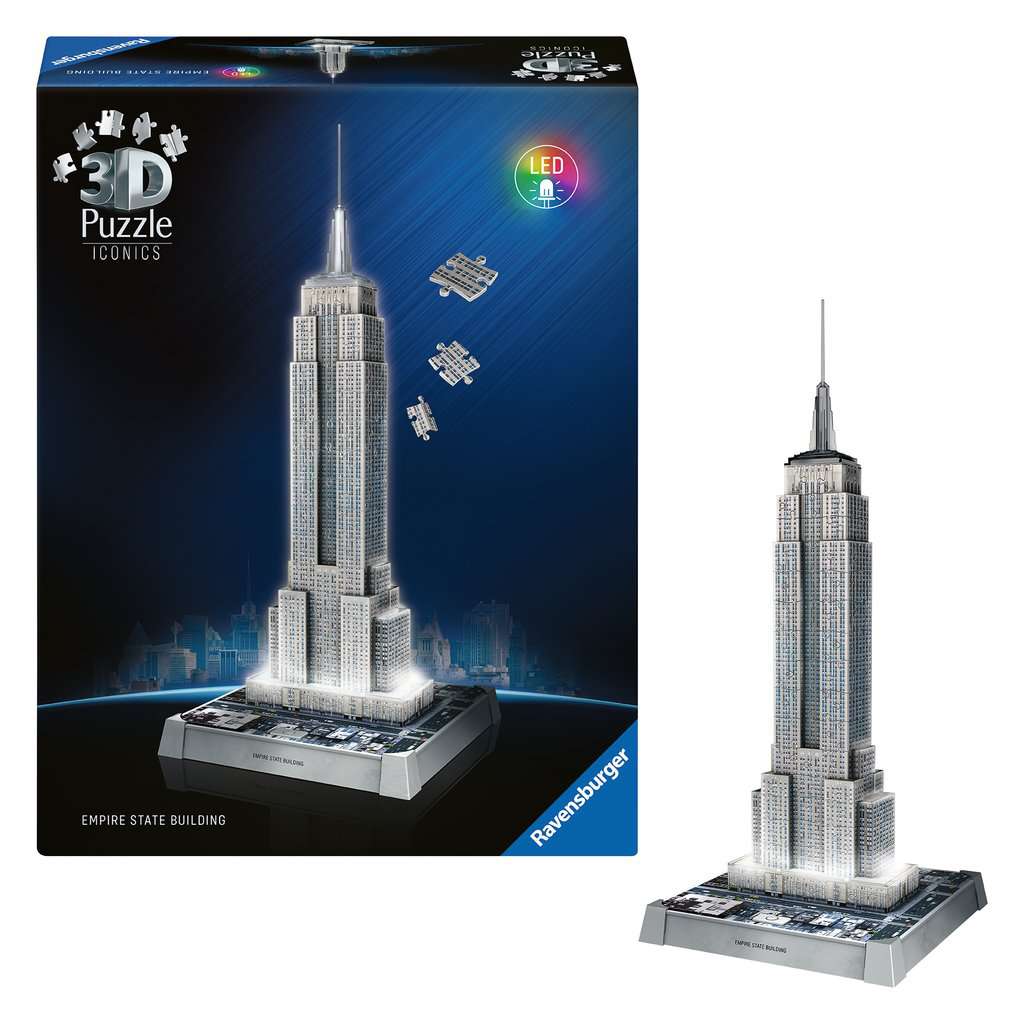 Empire State Building illuminé Puzzle 3D