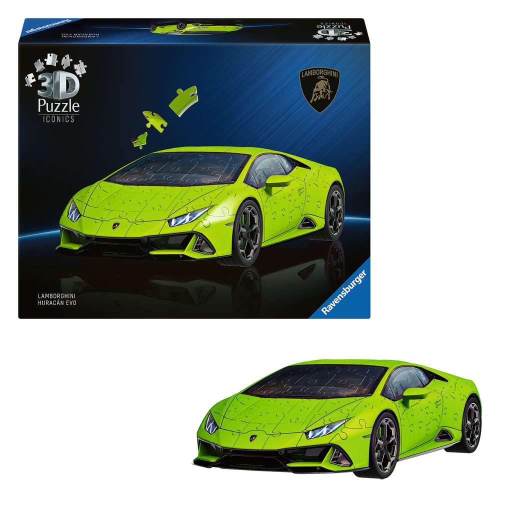 Lamborghini Huracán EVO - Edition verte Pack Puzzle 3D