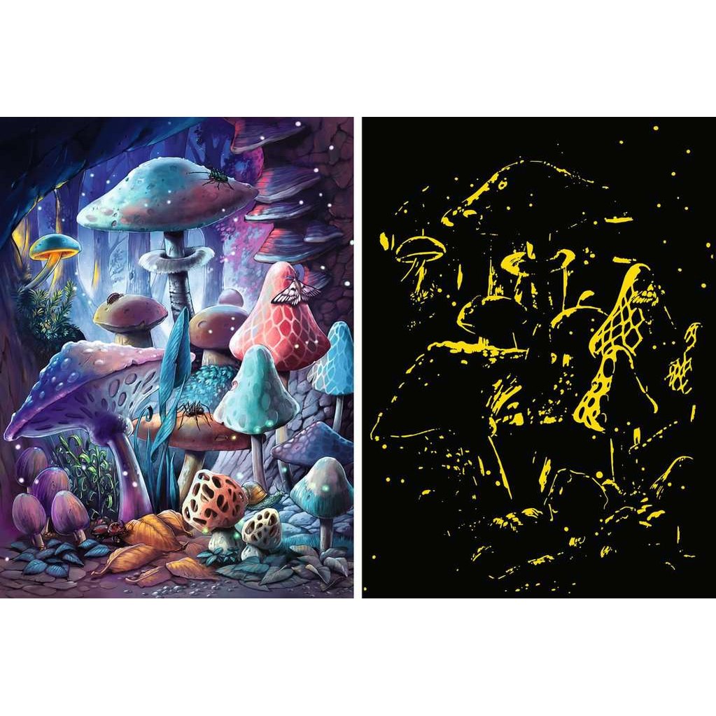 Champignons - Glow in the dark Puzzle