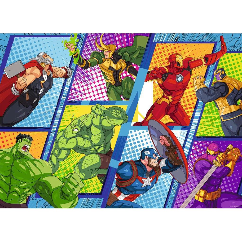 Les Avengers contre les méchants puzzle