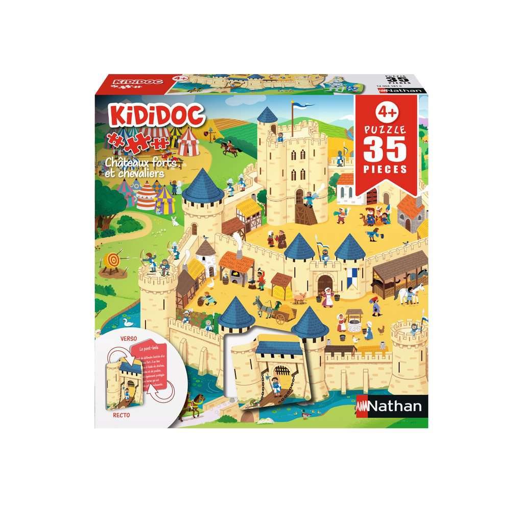 Puzzle Kididoc Châteaux forts et chevaliers