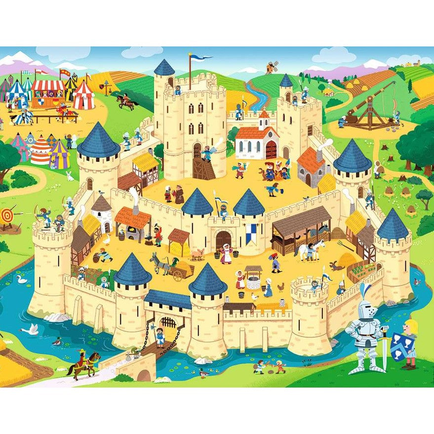 Puzzle Kididoc Châteaux forts et chevaliers
