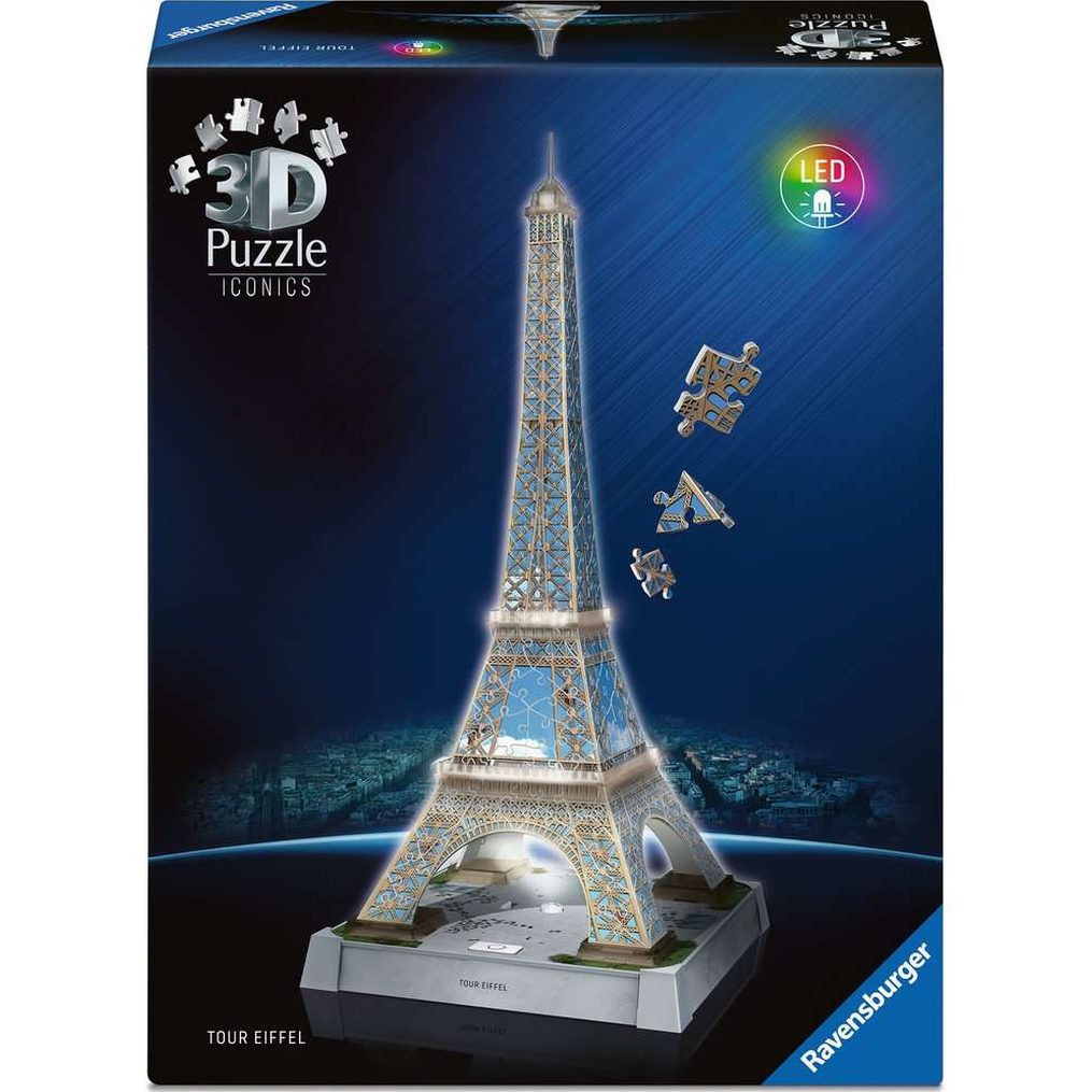 Tour Eiffel illuminée Puzzle 3D