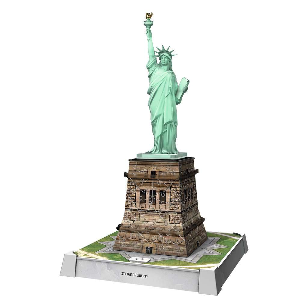Statue de la Liberté illuminée Puzzle 3D