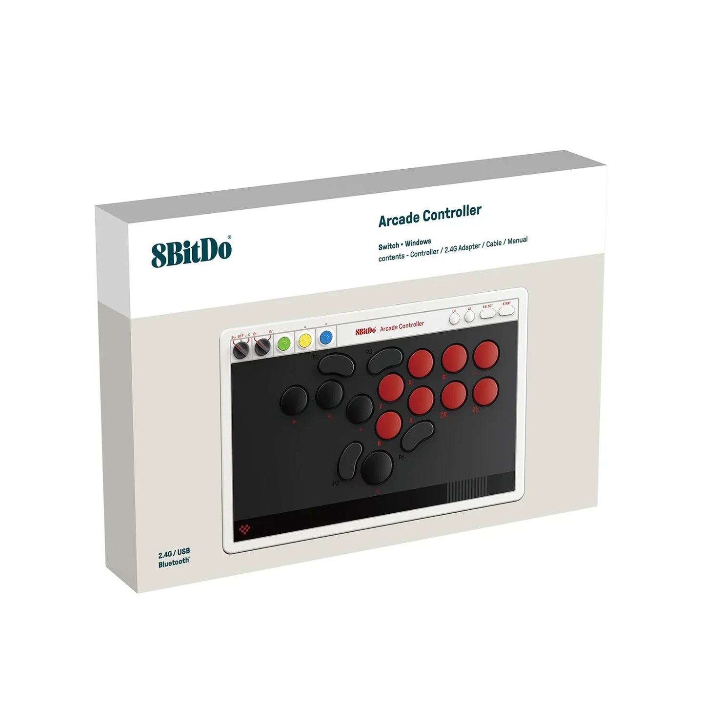 8Bitdo Arcade Controller Bluetooth/2.4G/USB pour Nintendo Switch et Windows