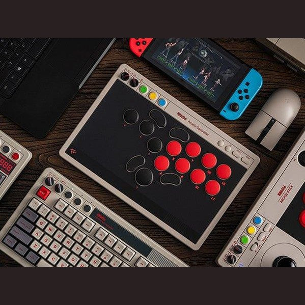 8Bitdo Arcade Controller Bluetooth/2.4G/USB pour Nintendo Switch et Windows