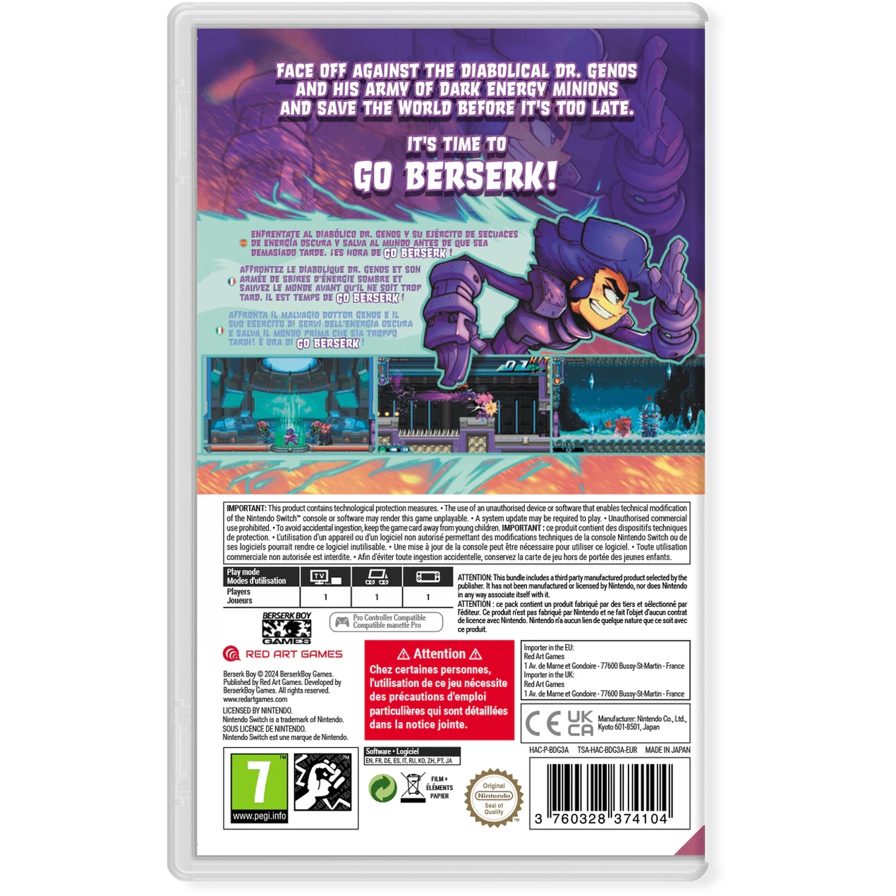 PRECO Berserk Boy Nintendo Switch