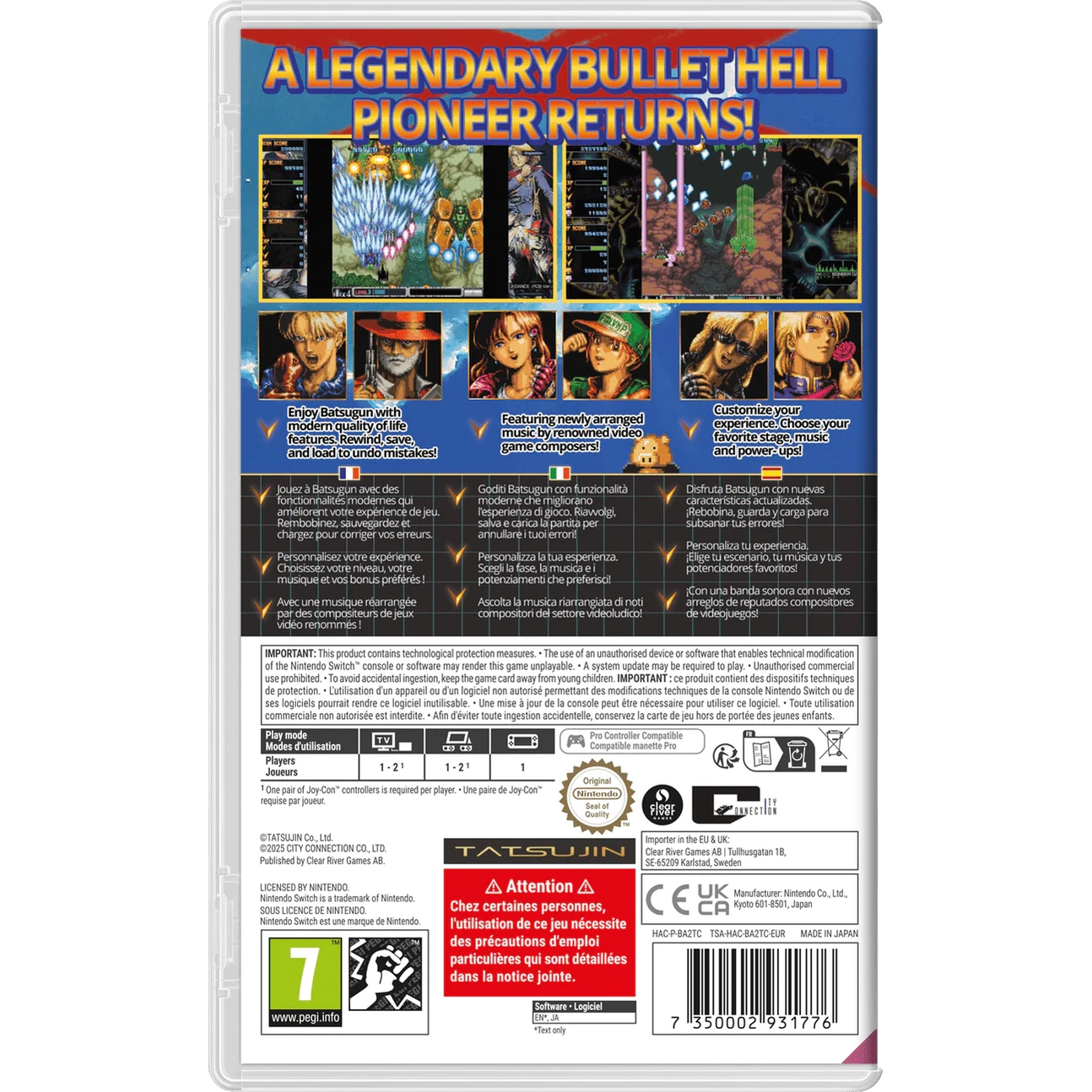 BATSUGUN Saturn Tribute Boosted Deluxe Edition Switch