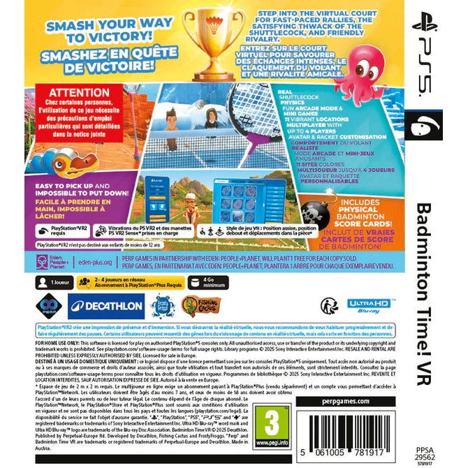 Badminton Time VR PS5 PSVR2