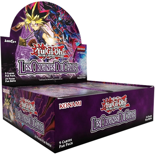 YU-GI-OH! - DISPLAY 24 BOOSTERS LES ORIGINES DU CHAOS