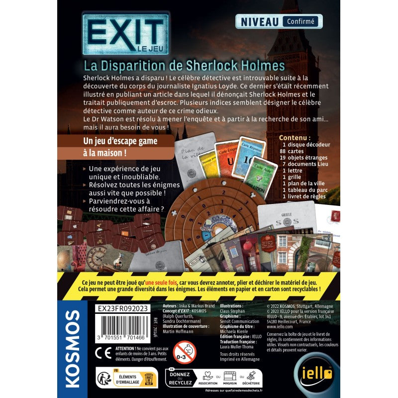 Exit : La Disparition de Sherlock Holmes